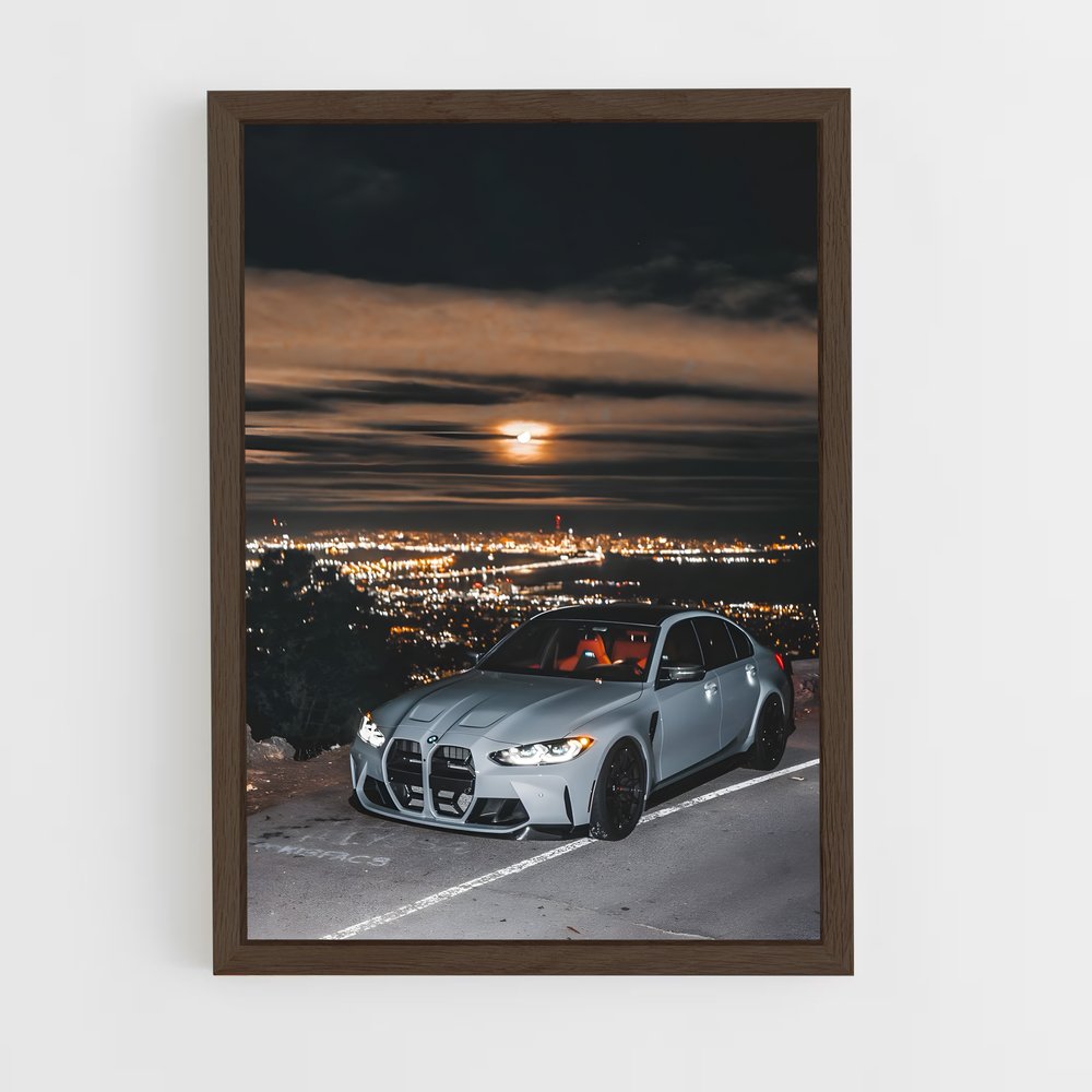 Poster Nuit Argentée – affiche BMW (vue 5)